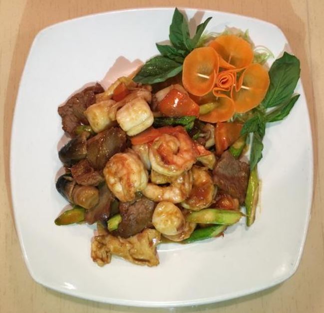 A dish served at Lucky Bamboo in Ohio.