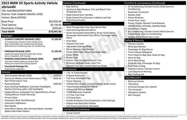 2023 BMW X5 xDrive40i