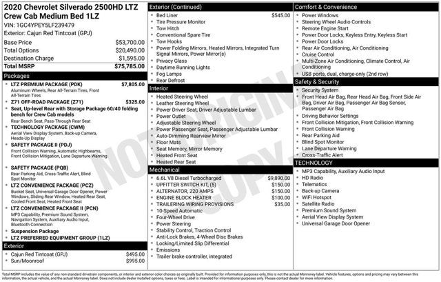 2020 Chevrolet Silverado 2500HD LTZ