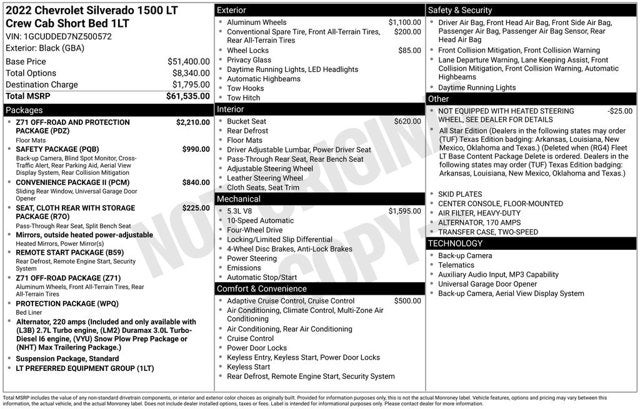 2022 Chevrolet Silverado 1500 LT