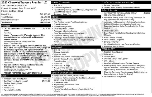 2023 Chevrolet Traverse Premier