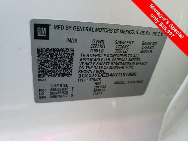 2019 Chevrolet Silverado 1500 LT