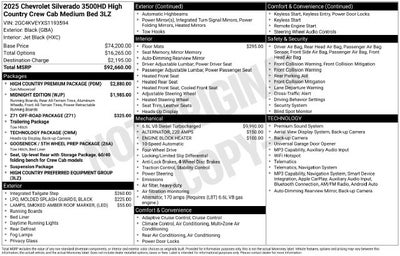 2025 Chevrolet Silverado 3500HD High Country