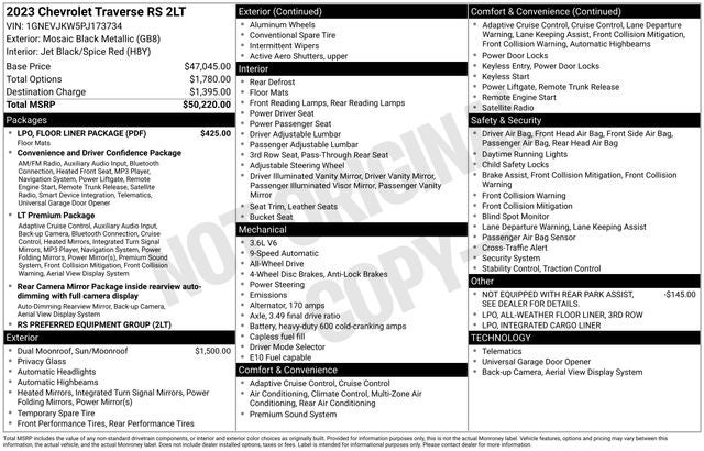 2023 Chevrolet Traverse RS