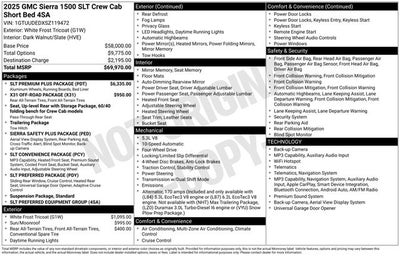 2025 GMC Sierra 1500 SLT