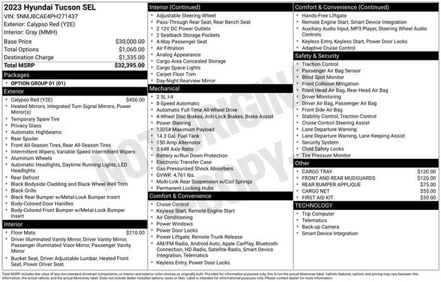 2023 Hyundai Tucson SEL