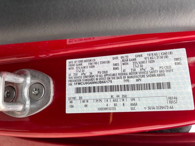 2022 Ford Escape SE