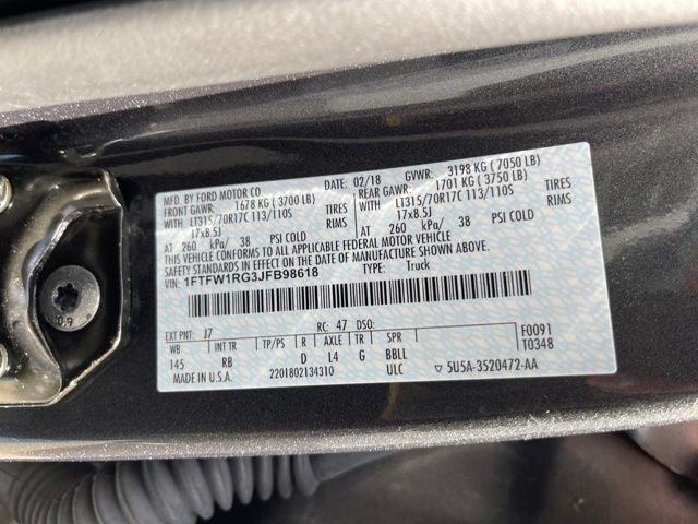 2018 Ford F-150 Raptor