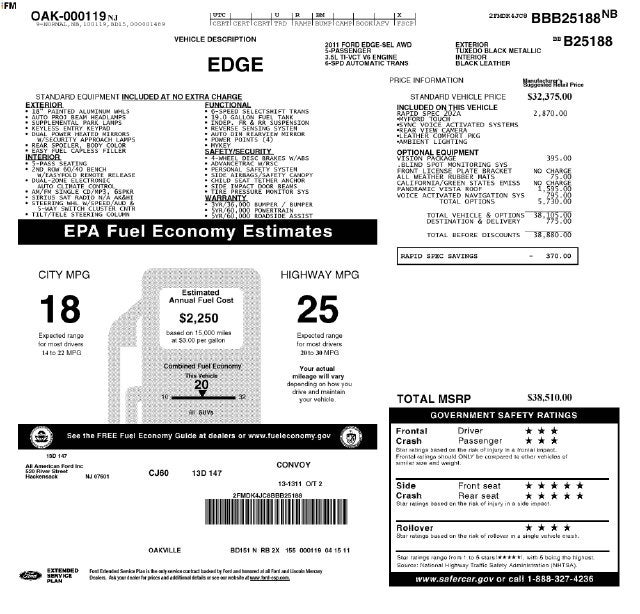2011 Ford Edge SEL