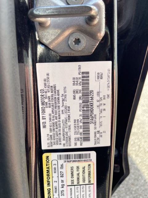 2019 Ford Fusion SE