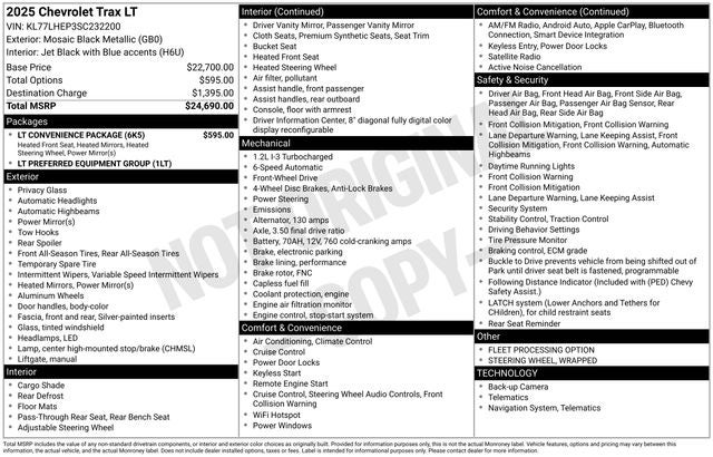 2025 Chevrolet Trax LT