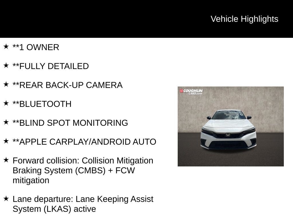 2022 Honda Civic Sport
