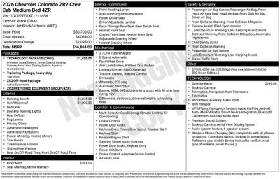 2026 Chevrolet Colorado ZR2