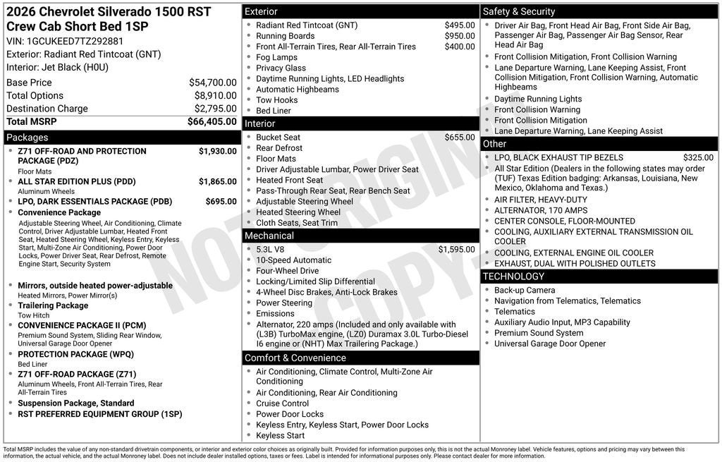 2026 Chevrolet Silverado 1500 RST