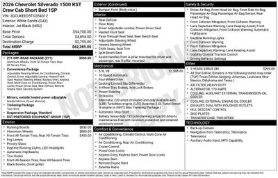2026 Chevrolet Silverado 1500 RST