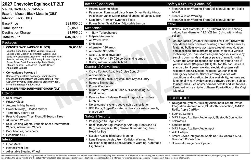 2027 Chevrolet Equinox LT