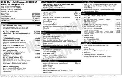 2026 Chevrolet Silverado 3500 HD LT