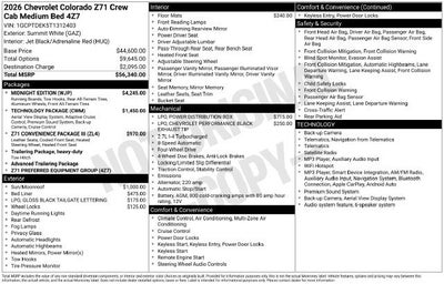 2026 Chevrolet Colorado Z71
