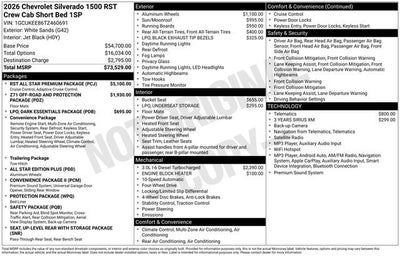 2026 Chevrolet Silverado 1500 RST