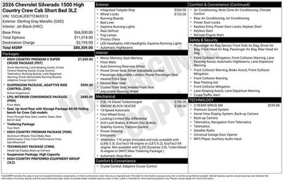 2026 Chevrolet Silverado 1500 High Country