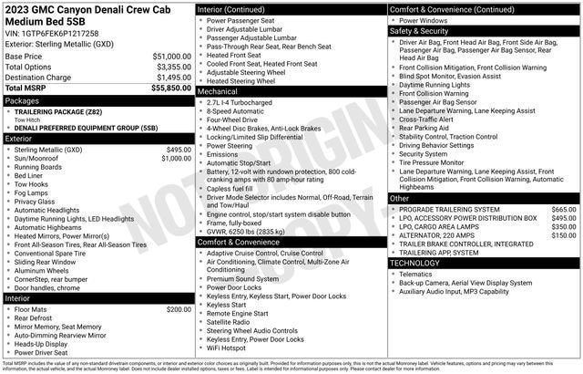 2023 GMC Canyon Denali