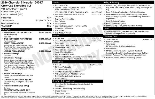 2026 Chevrolet Silverado 1500 LT