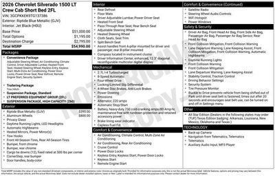2026 Chevrolet Silverado 1500 LT (2FL)