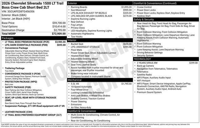 2026 Chevrolet Silverado 1500 LT Trail Boss