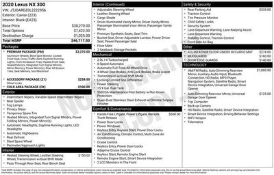 2020 Lexus NX NX 300