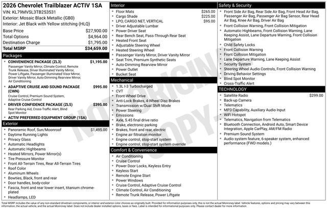 2026 Chevrolet Trailblazer ACTIV