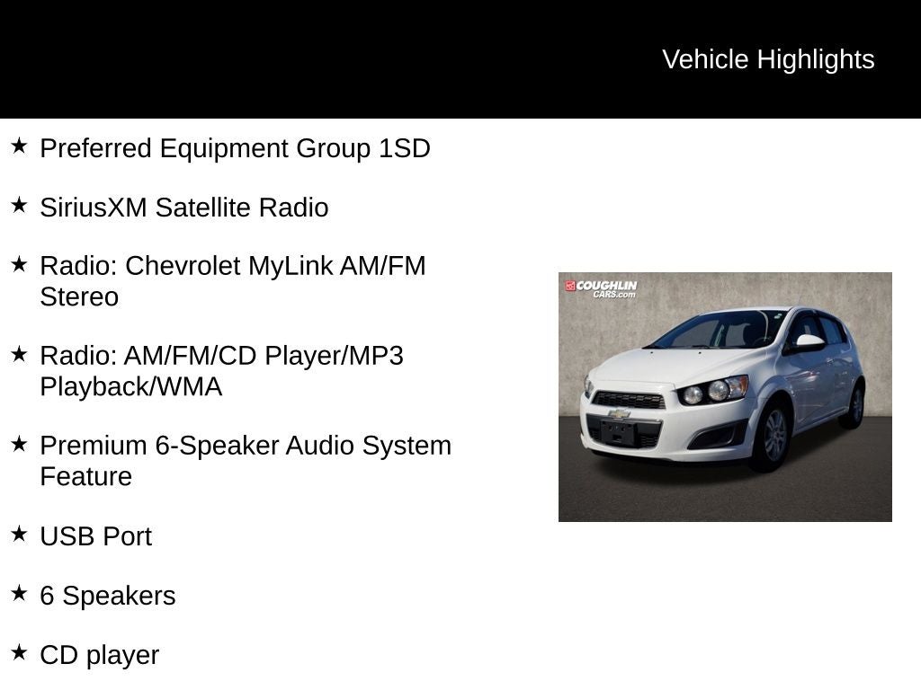 2013 Chevrolet Sonic LT