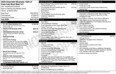 2026 Chevrolet Silverado 1500 LT