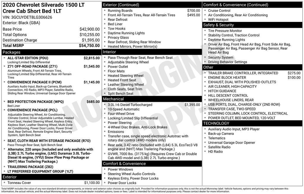 2020 Chevrolet Silverado 1500 LT