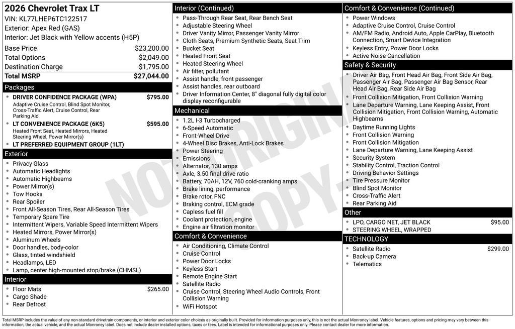 2026 Chevrolet Trax LT