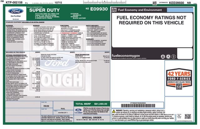 2019 Ford F-450SD Lariat DRW