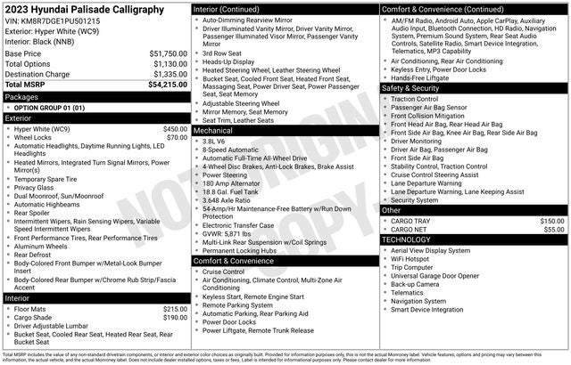 2023 Hyundai Palisade Calligraphy
