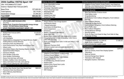 2026 Cadillac VISTIQ Sport