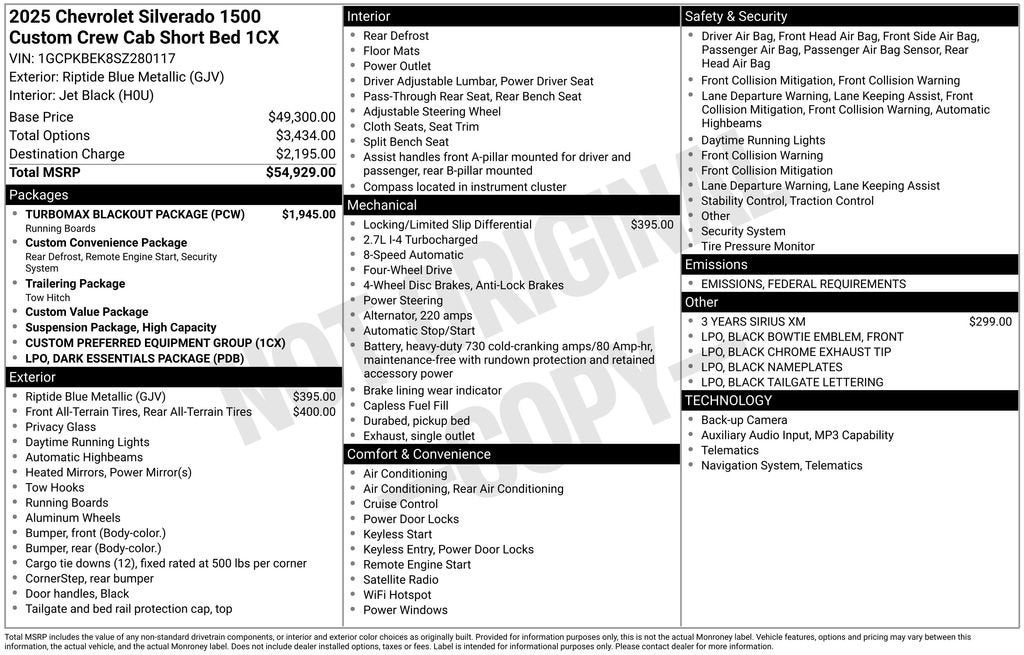 2025 Chevrolet Silverado 1500 Custom