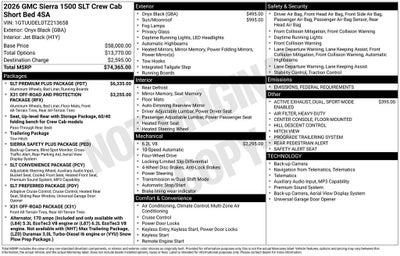 2026 GMC Sierra 1500 SLT