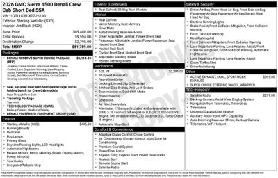 2026 GMC Sierra 1500 Denali