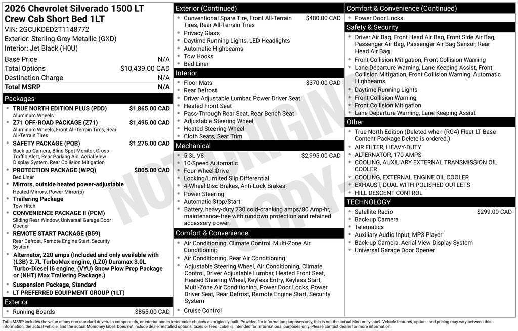 2026 Chevrolet Silverado 1500 LT