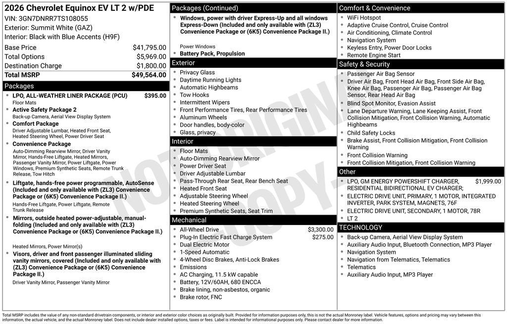 2026 Chevrolet Equinox EV LT