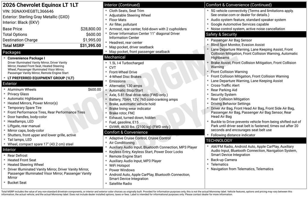 2026 Chevrolet Equinox LT