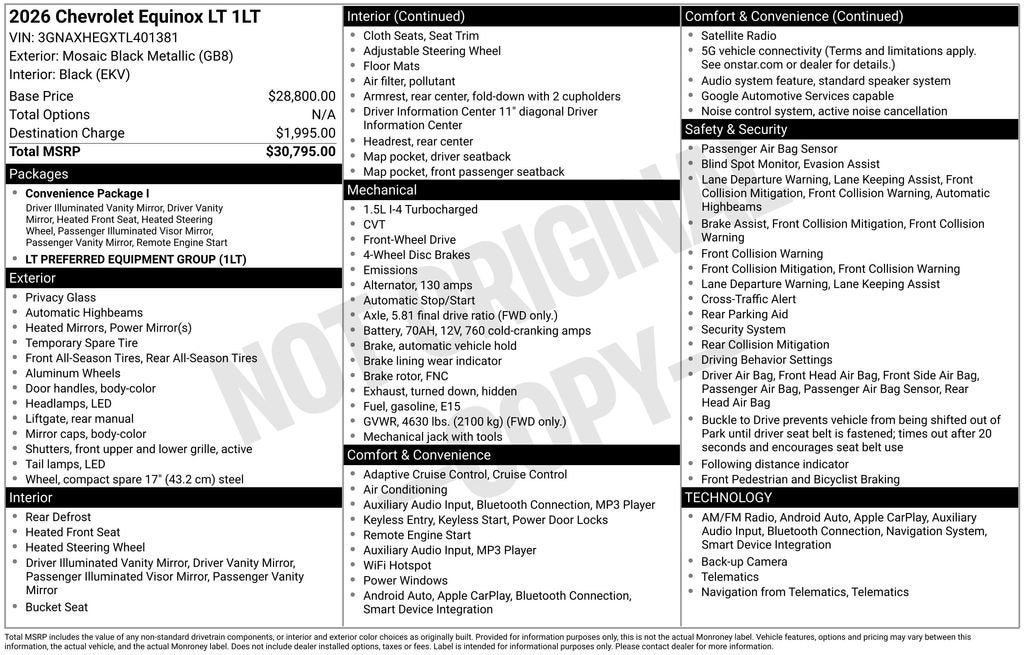 2026 Chevrolet Equinox LT