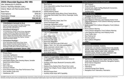 2026 Chevrolet Equinox RS