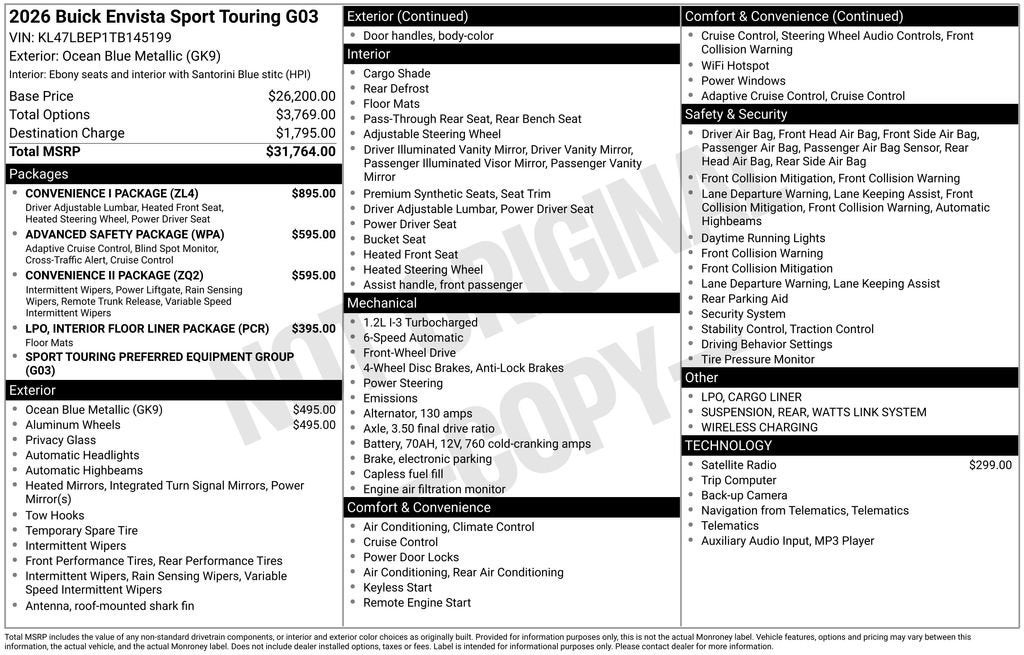 2026 Buick Envista Sport Touring