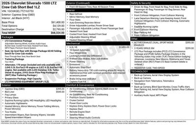 2026 Chevrolet Silverado 1500 LTZ