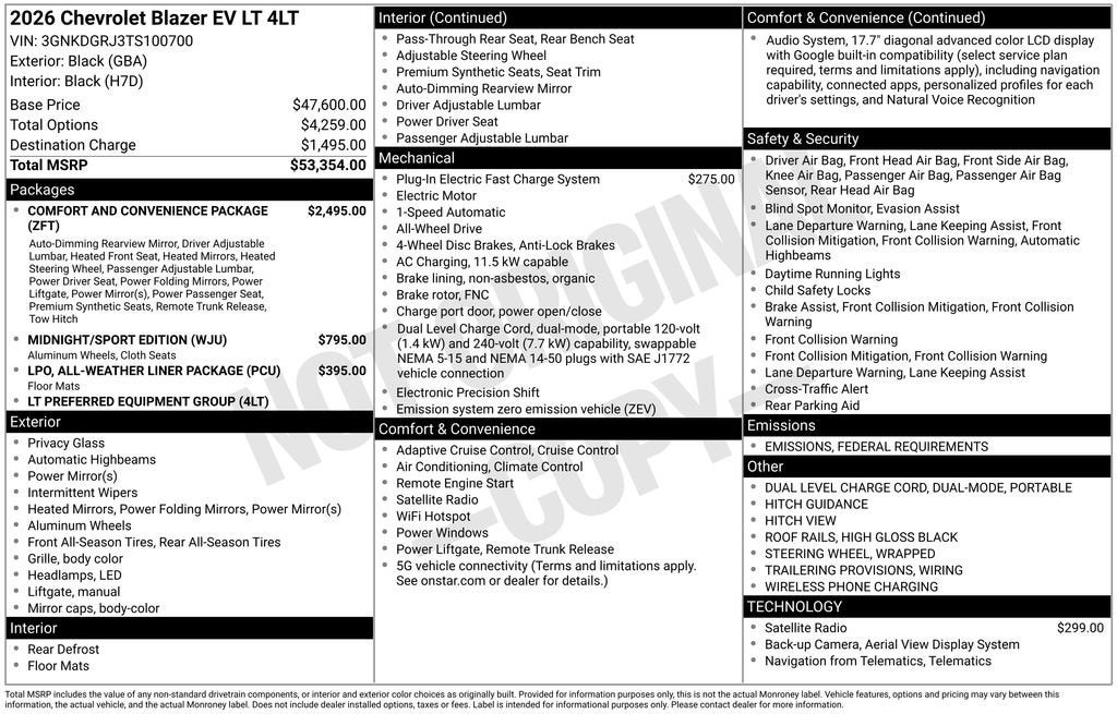 2026 Chevrolet Blazer EV LT