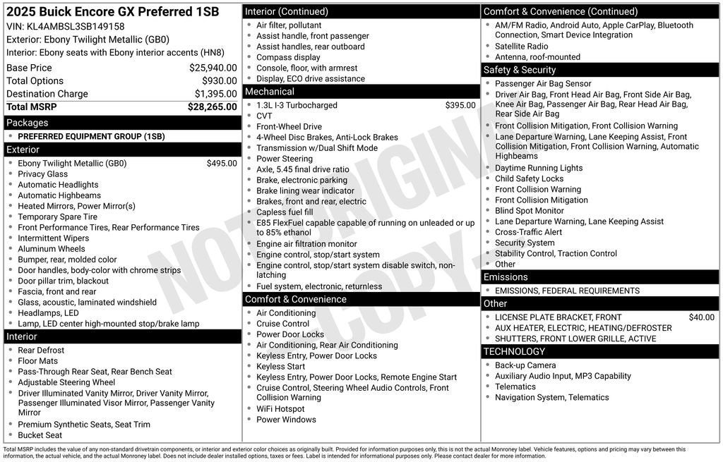 2025 Buick Encore GX Preferred