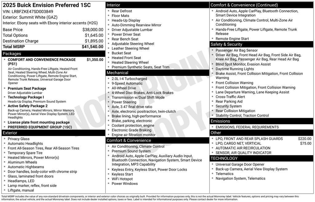 2025 Buick Envision Preferred
